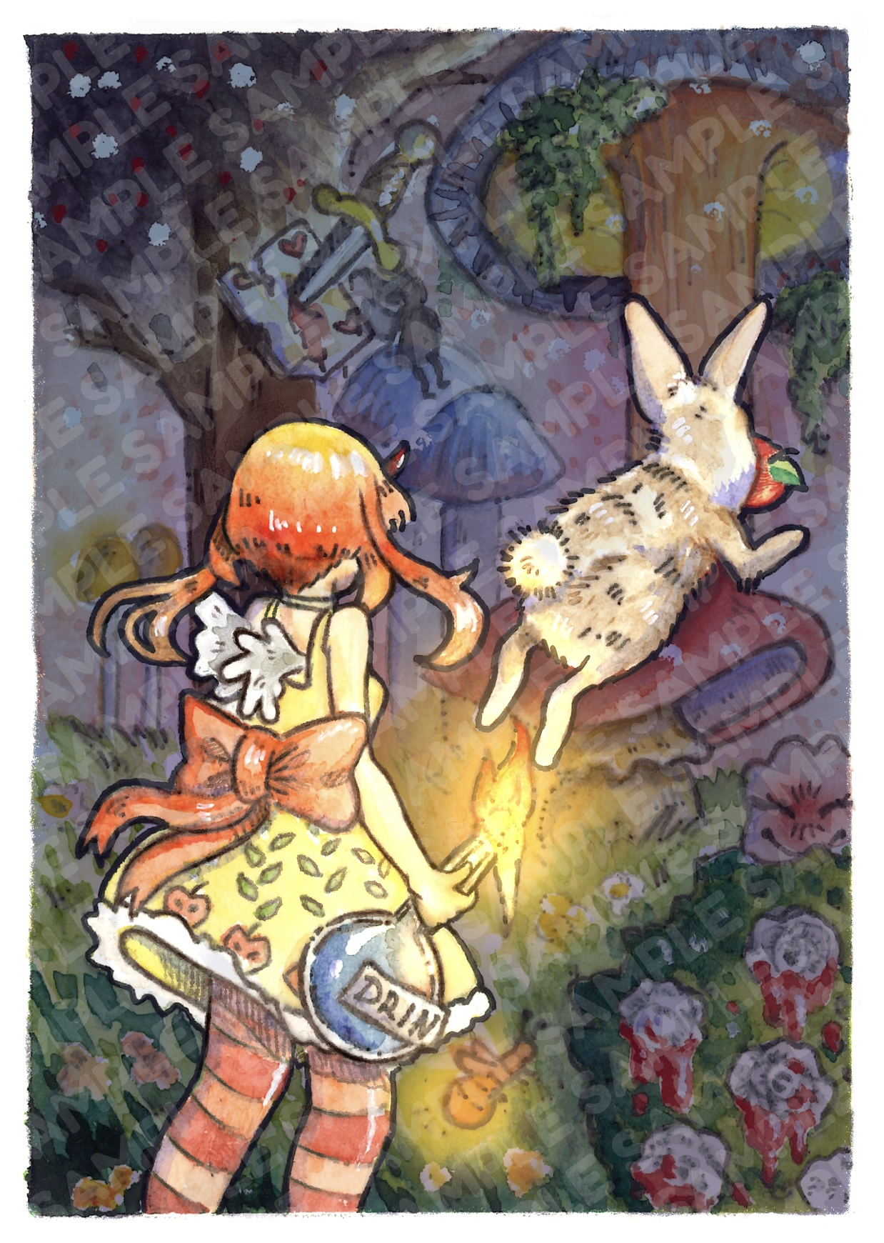 Rajka in wonderland print