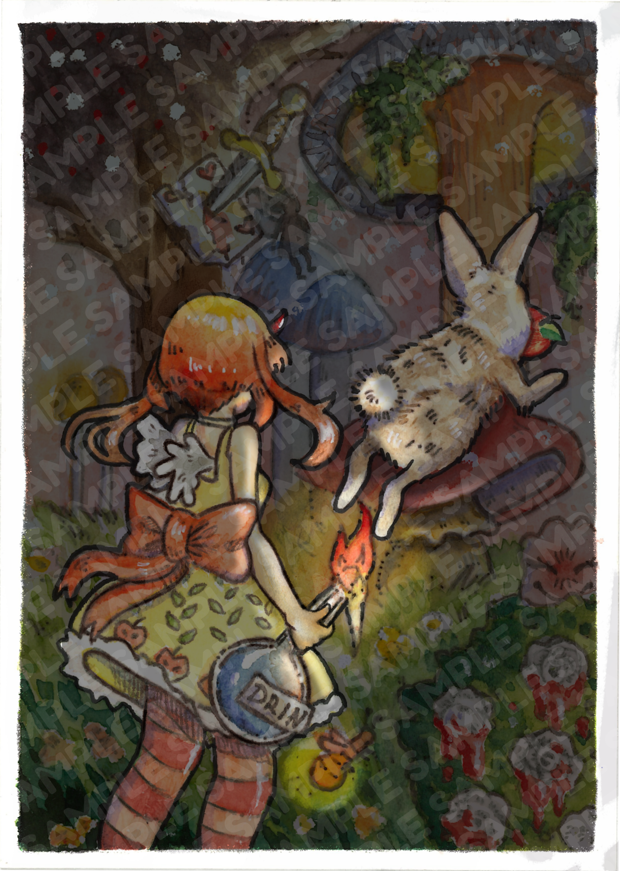 Rajka in wonderland print